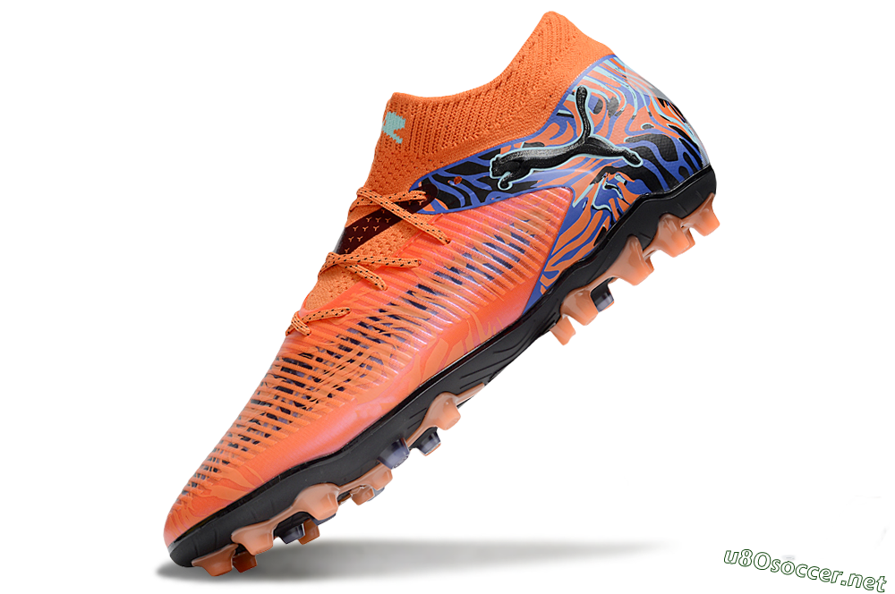 Men's Puma Future 8 Ultimate MG Football Boots - Red/Blue/Black 5
