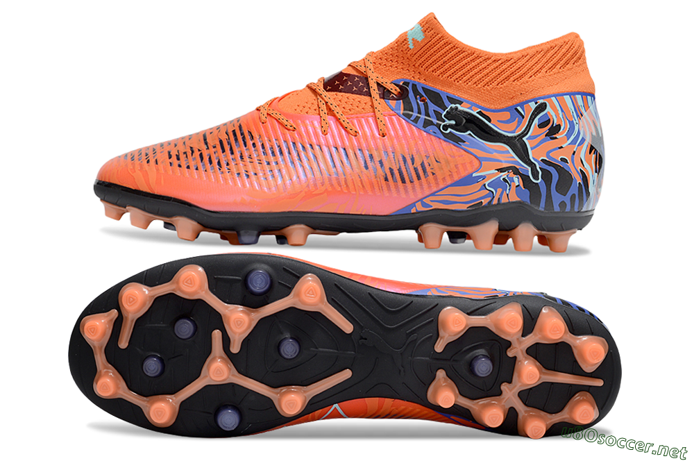 Men's Puma Future 8 Ultimate MG Football Boots - Red/Blue/Black 1