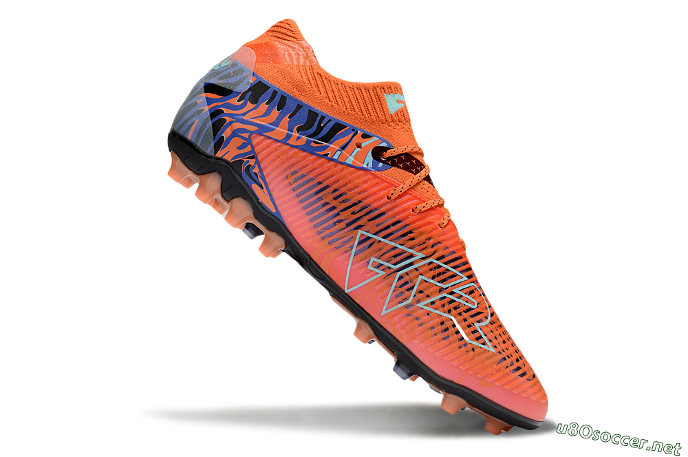 Men's Puma Future 8 Ultimate MG Football Boots - Red/Blue/Black 4