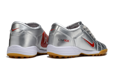 Unisex Nike Total 90 III TF Football Shoes - Silver/Red/White