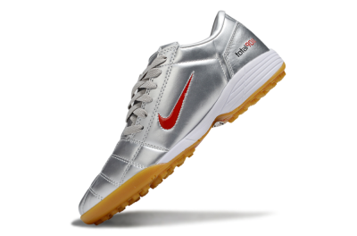 Unisex Nike Total 90 III TF Football Shoes - Silver/Red/White