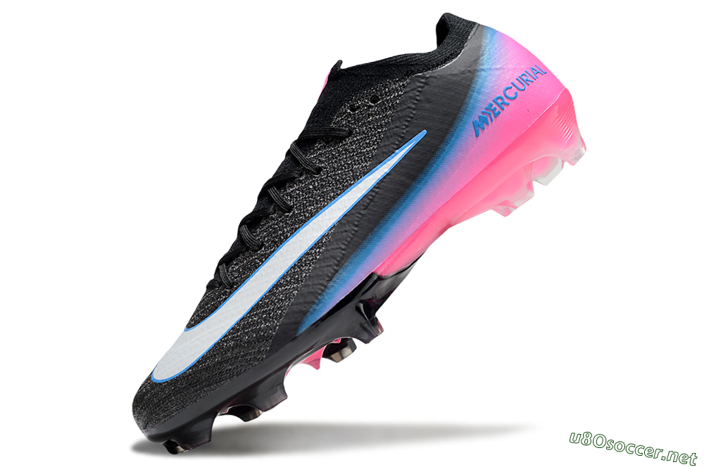 Unisex Nike Air Zoom Mercurial Vapor 16 Elite FG Football Boots - Black/White/Pink 5