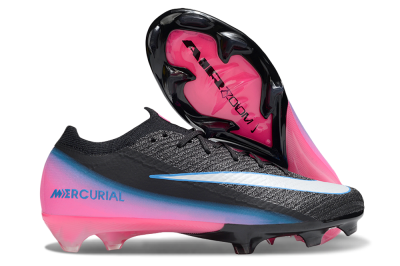 Unisex Nike Air Zoom Mercurial Vapor 16 Elite FG Football Boots - Black/White/Pink