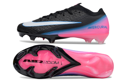 Unisex Nike Air Zoom Mercurial Vapor 16 Elite FG Football Boots - Black/White/Pink