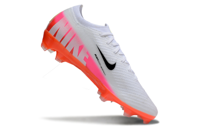 Unisex Nike Air Zoom Mercurial Vapor 16 Elite FG Football Boots - White/Black/Pink