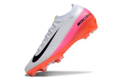Unisex Nike Air Zoom Mercurial Vapor 16 Elite FG Football Boots - White/Black/Pink