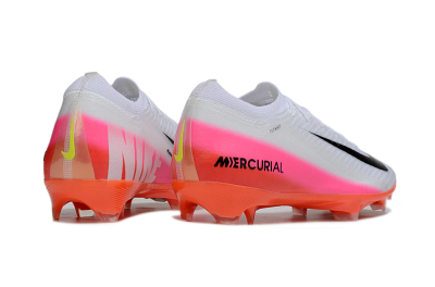 Unisex Nike Air Zoom Mercurial Vapor 16 Elite FG Football Boots - White/Black/Pink