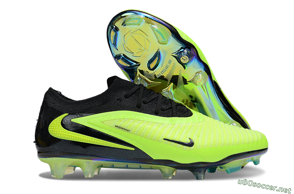 Men's Nike Phantom 6 Low Elite FG Football Boots - Yellow/Black/Gold 2