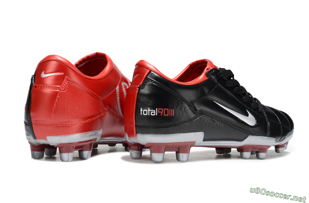 Men's Nike Total 90 III FG Football Boots - Black/Red/White 6