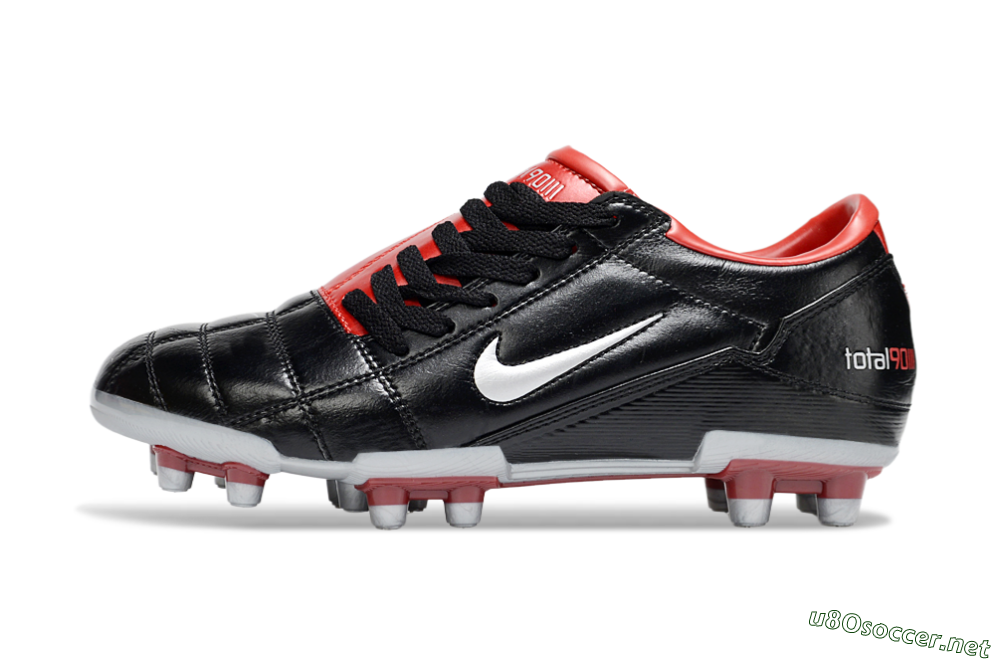 Men's Nike Total 90 III FG Football Boots - Black/Red/White 0
