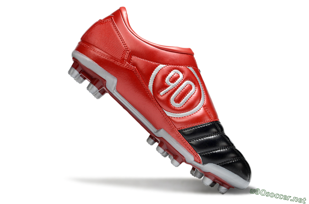 Men's Nike Total 90 III FG Football Boots - Black/Red/White 4