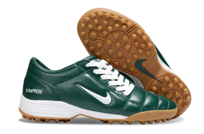 Unisex Nike Total 90 III TF Football Shoes - Green/White/Brown