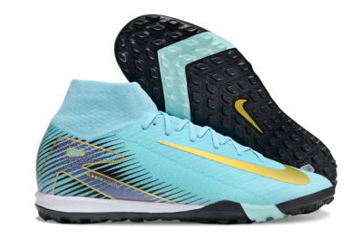Unisex Nike Air Zoom Mercurial Superfly 10 Elite TF Football Shoes - Jade/Gold/Black
