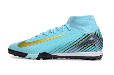 Unisex Nike Air Zoom Mercurial Superfly 10 Elite TF Football Shoes - Jade/Gold/Black
