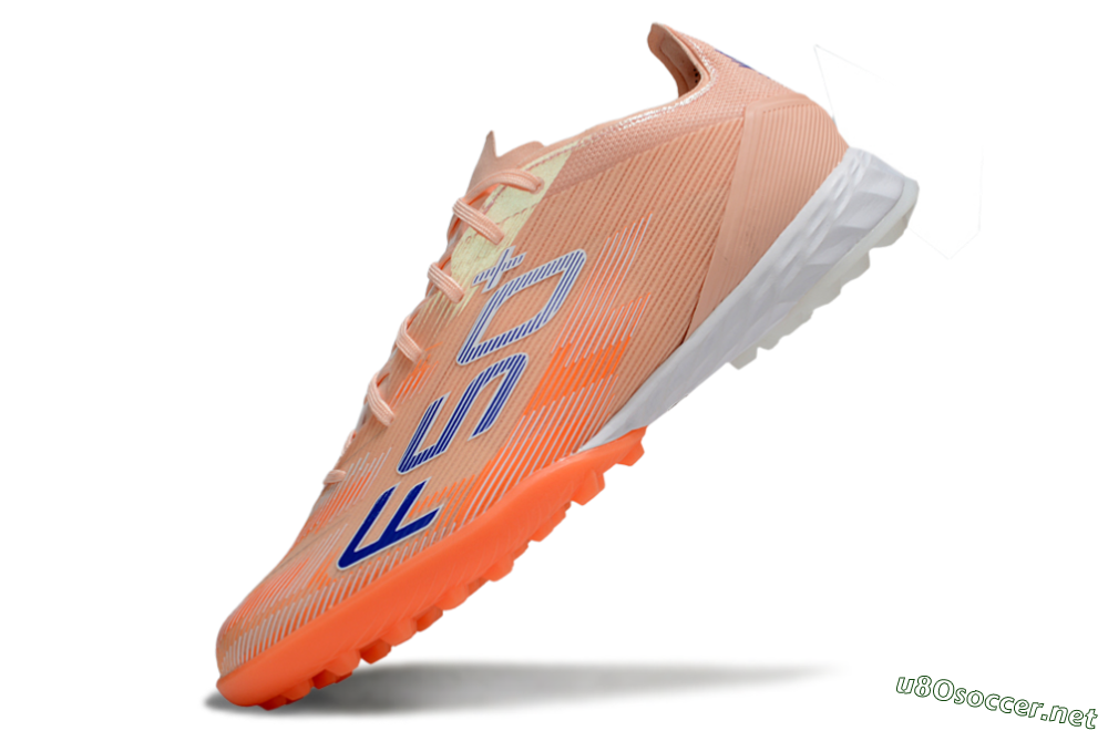 Men's Adidas F50+ Pro TF Football Shoes - Pink/Red/Blue 5