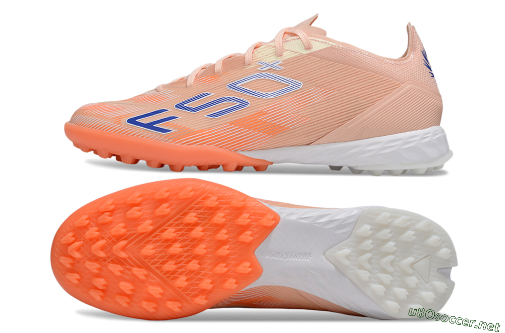 Men's Adidas F50+ Pro TF Football Shoes - Pink/Red/Blue 1