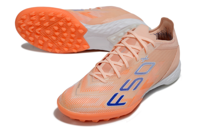 Men's Adidas F50+ Pro TF Football Shoes - Pink/Red/Blue