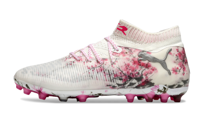 Men's Puma Future 8 Ultimate MG Football Boots - White/Black/Red
