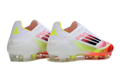 Unisex Adidas F50 Elite FG Football Boots - White/Red/Yellow