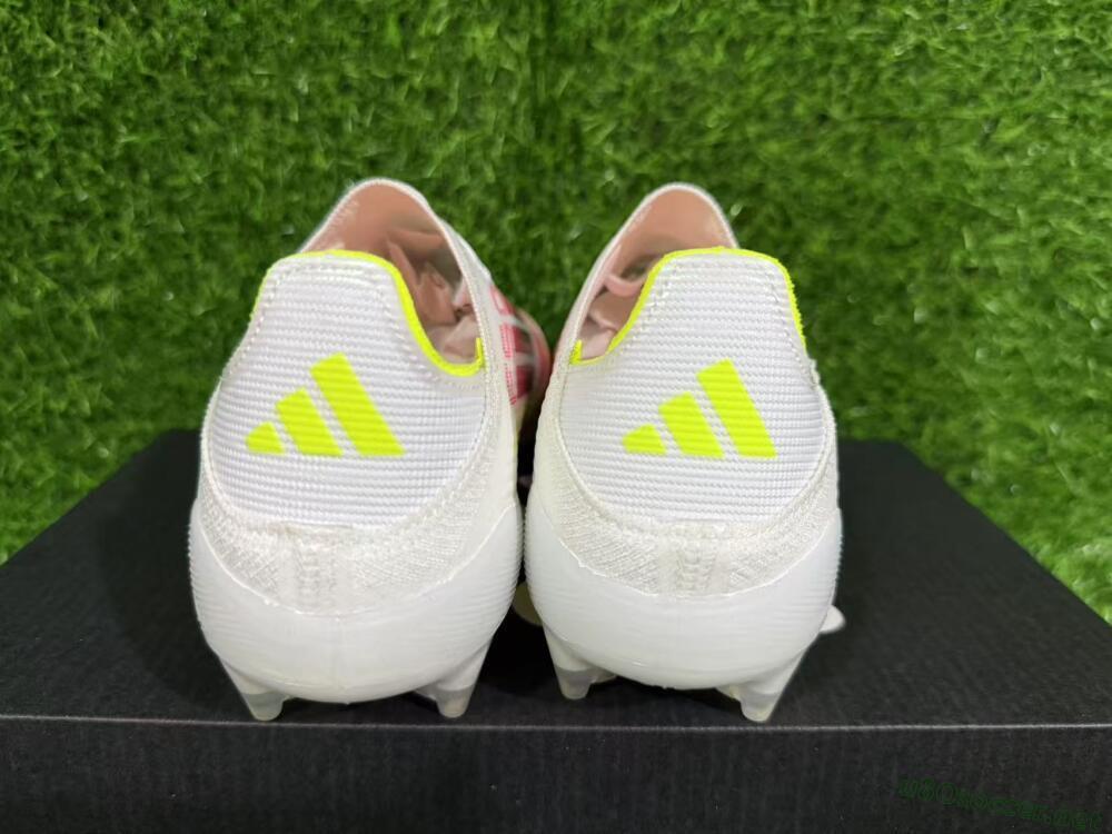 Unisex Adidas F50 Elite FG Football Boots - White/Red/Yellow