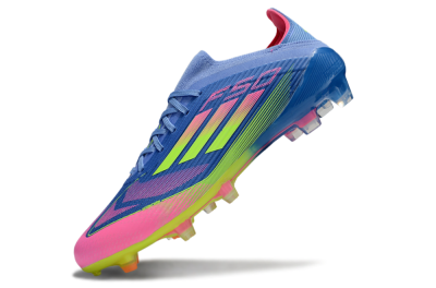Unisex Adidas F50 Elite FG Football Boots - Blue/Yellow/Pink