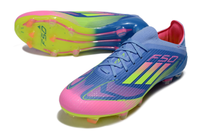 Unisex Adidas F50 Elite FG Football Boots - Blue/Yellow/Pink
