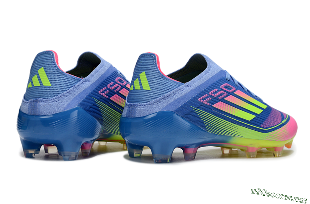 Unisex Adidas F50 Elite FG Football Boots - Blue/Yellow/Pink 7