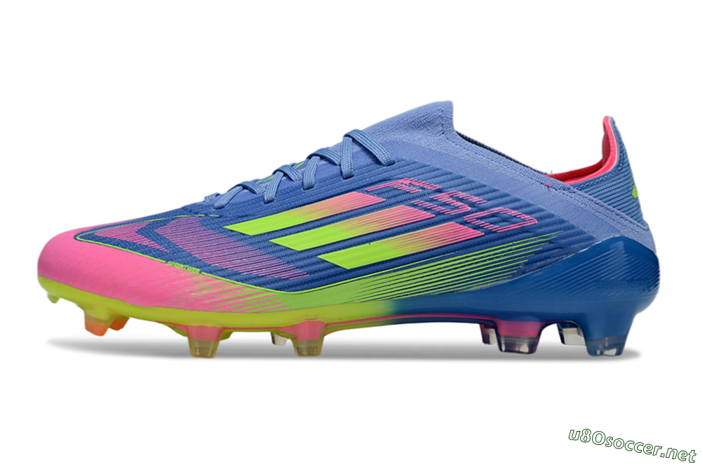 Unisex Adidas F50 Elite FG Football Boots - Blue/Yellow/Pink 0