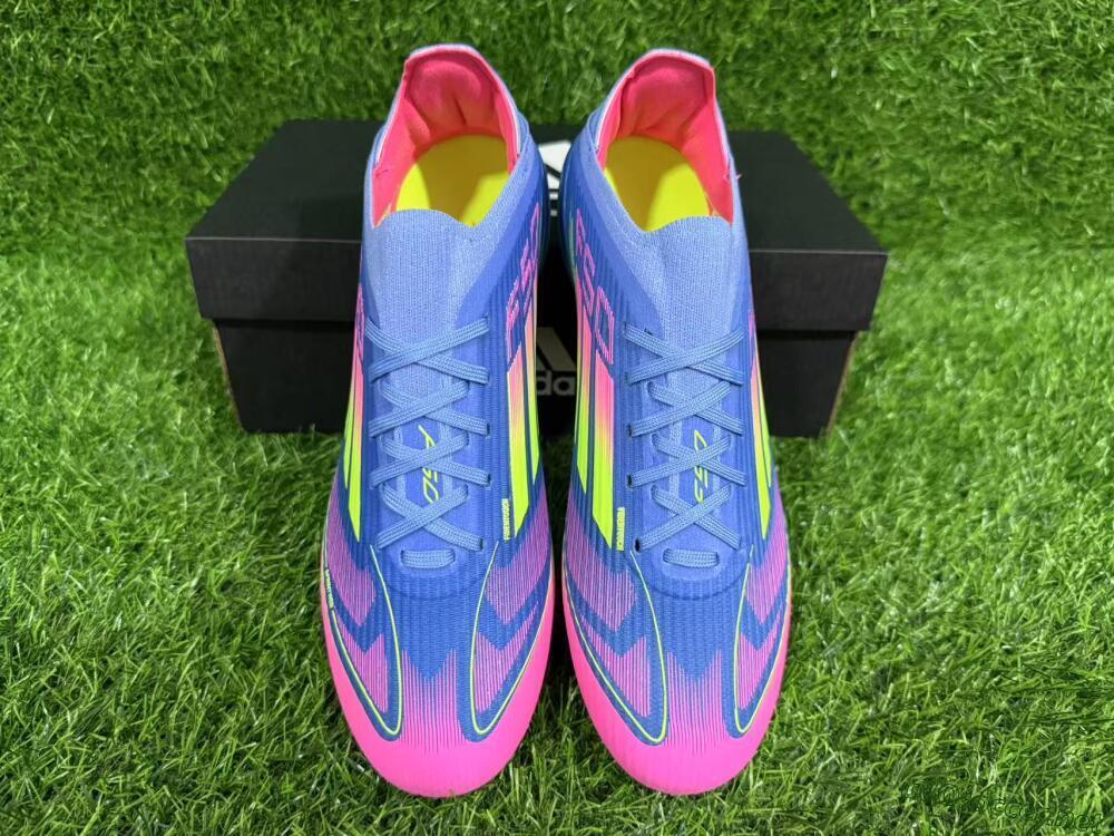 Unisex Adidas F50 Elite FG Football Boots - Blue/Yellow/Pink