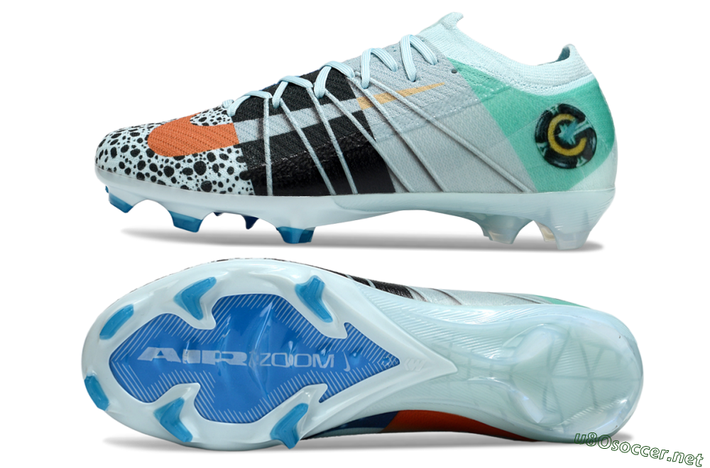 Unisex Nike Air Zoom Mercurial Vapor 16 Elite FG Football Boots - Jade/Black/Yellow 1