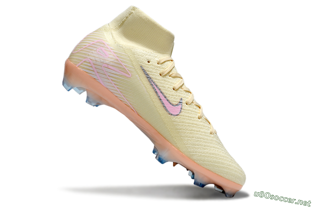 Unisex Nike Air Zoom Mercurial Superfly 10 Elite FG Football Boots - Yellow/Pink/Silver 5