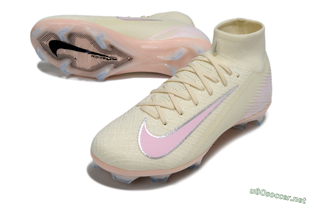 Unisex Nike Air Zoom Mercurial Superfly 10 Elite FG Football Boots - Yellow/Pink/Silver 3