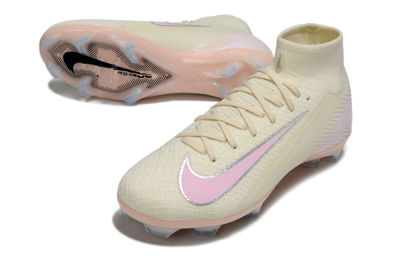 Unisex Nike Air Zoom Mercurial Superfly 10 Elite FG Football Boots - Yellow/Pink/Silver
