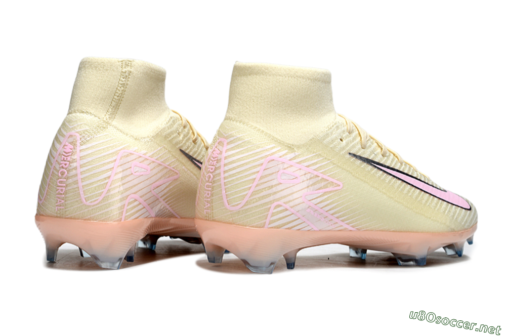 Unisex Nike Air Zoom Mercurial Superfly 10 Elite FG Football Boots - Yellow/Pink/Silver 7