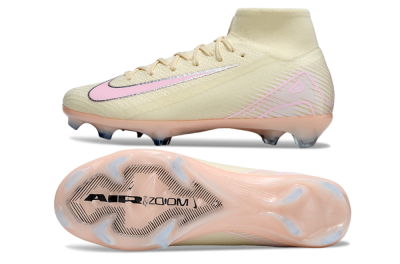 Unisex Nike Air Zoom Mercurial Superfly 10 Elite FG Football Boots - Yellow/Pink/Silver