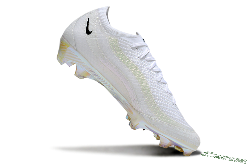 Unisex Nike Air Zoom Mercurial Vapor 16 Elite FG Football Boots - White/Black/Gold 4