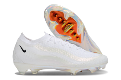 Unisex Nike Air Zoom Mercurial Vapor 16 Elite FG Football Boots - White/Black/Gold