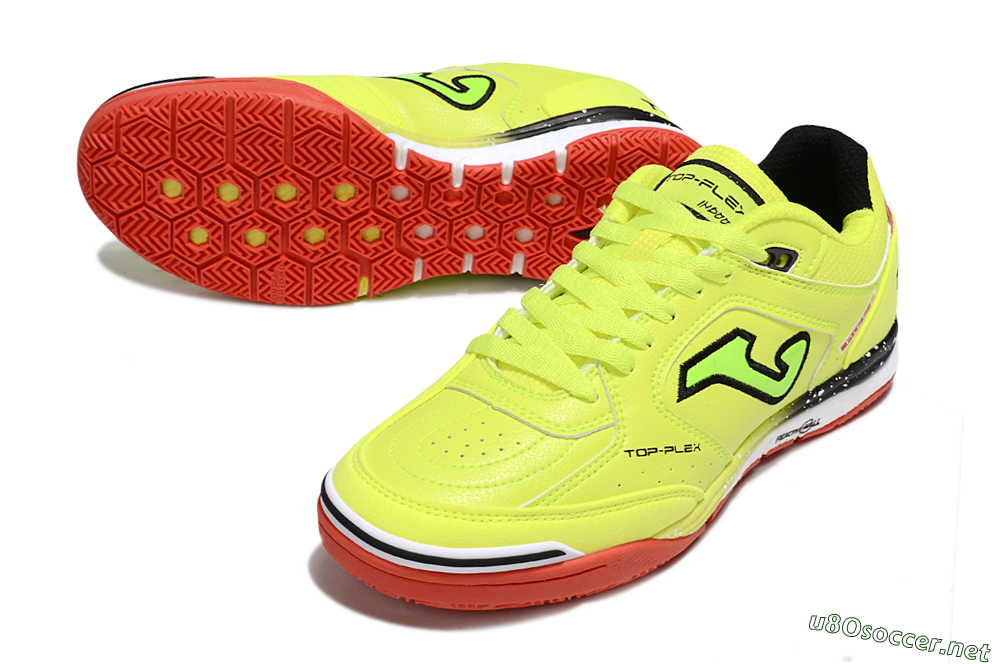 Men's Joma Top Flex IC Football Shoes - Yellow/Red/Black 3