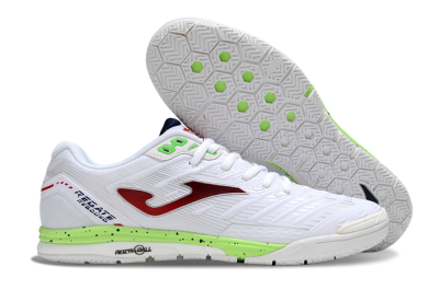 Men's Joma Top Flex IC Football Shoes - White/Red/Yellow