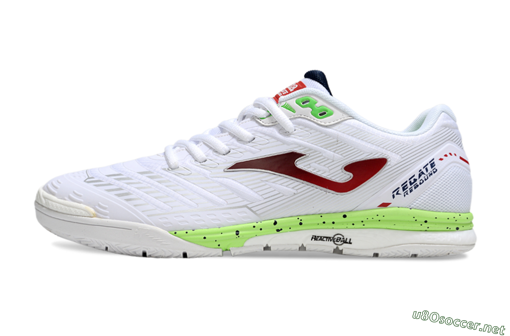 Men's Joma Top Flex IC Football Shoes - White/Red/Yellow 0