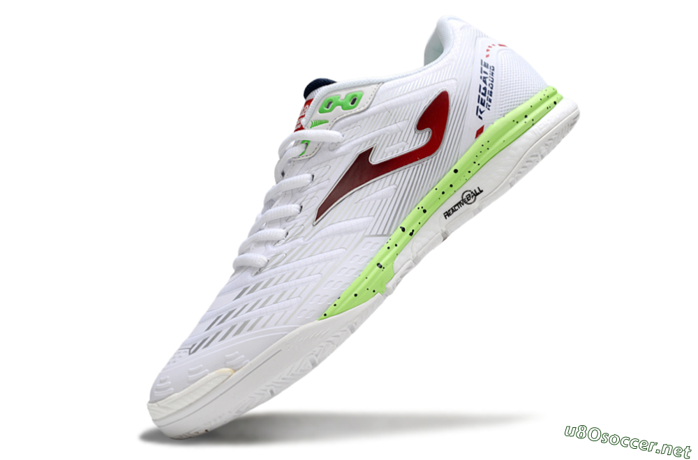 Men's Joma Top Flex IC Football Shoes - White/Red/Yellow 5