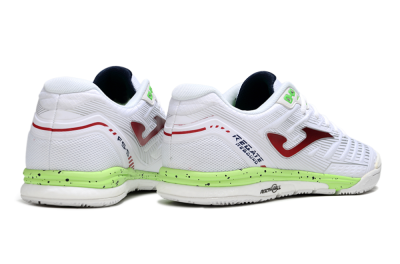 Men's Joma Top Flex IC Football Shoes - White/Red/Yellow