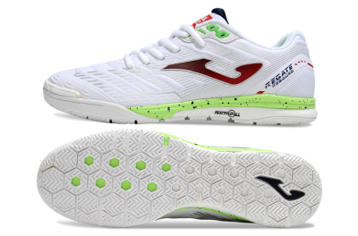 Men's Joma Top Flex IC Football Shoes - White/Red/Yellow