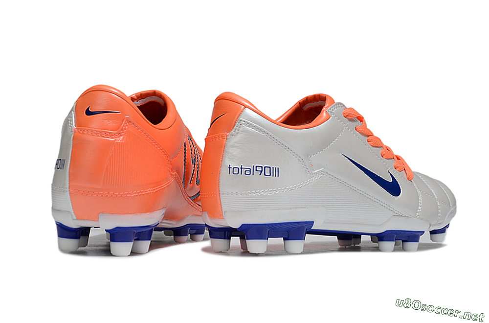 Men's Nike Total 90 III FG Football Boots - White/Blue/Red 6