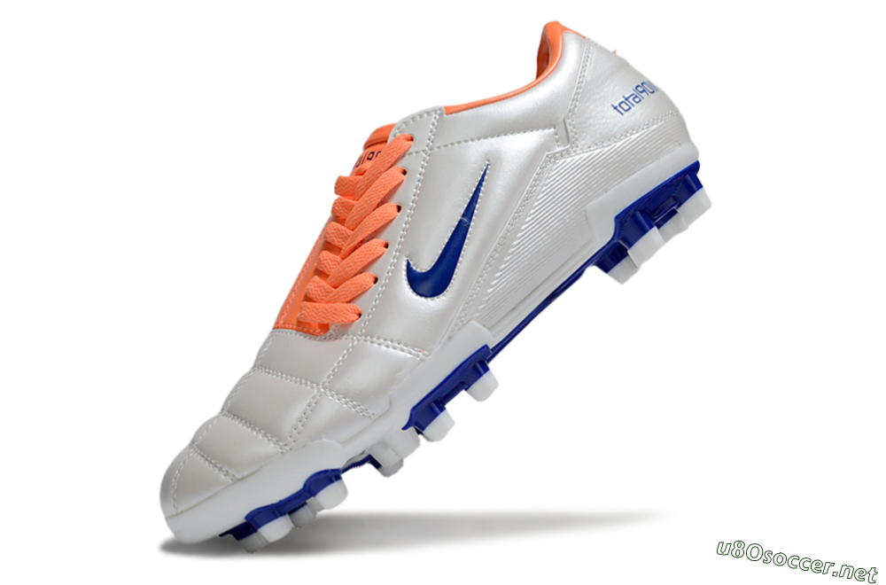 Men's Nike Total 90 III FG Football Boots - White/Blue/Red 5