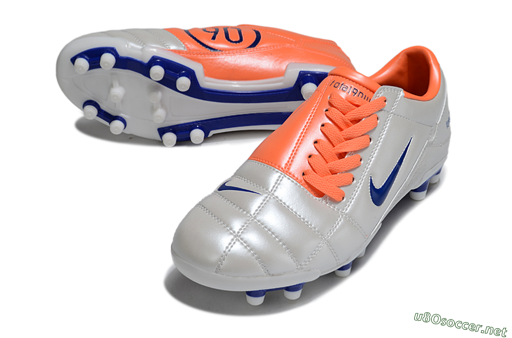 Men's Nike Total 90 III FG Football Boots - White/Blue/Red 3