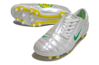 Men's Nike Total 90 III FG Football Boots - White/Green/Yellow