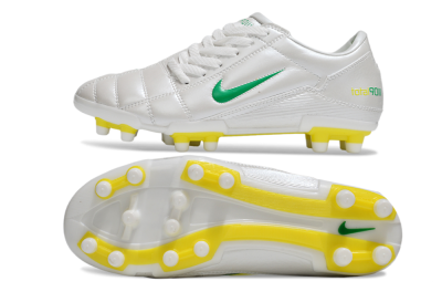Men's Nike Total 90 III FG Football Boots - White/Green/Yellow