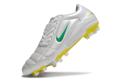 Men's Nike Total 90 III FG Football Boots - White/Green/Yellow