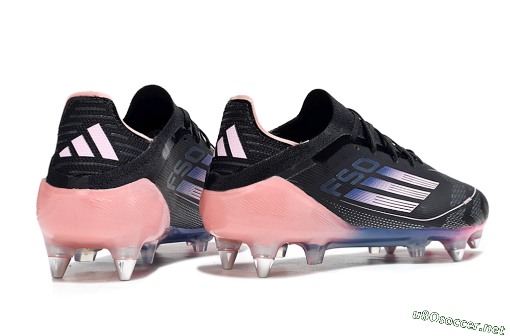 Men's Adidas F50 Elite SG Football Boots - Black/Blue/Pink 6